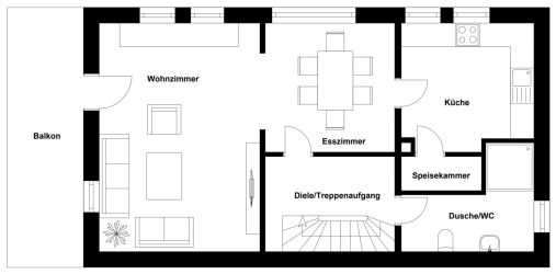 Grundriss 1. Obergeschoss