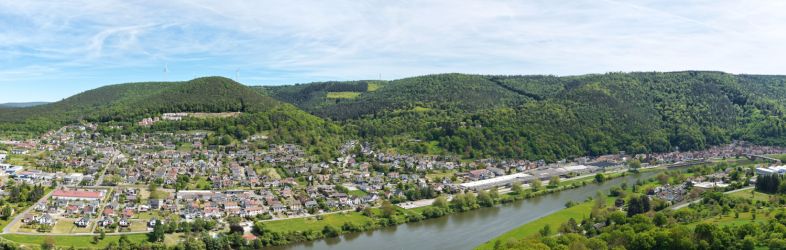 Panorama von Freudenberg am Main